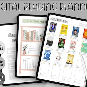 Digital Reading Journal, Digital Book Journal, Digital Reading Planner, GoodNotes, iPad Reading Log, Book Tracker, Book Review, Book Planner