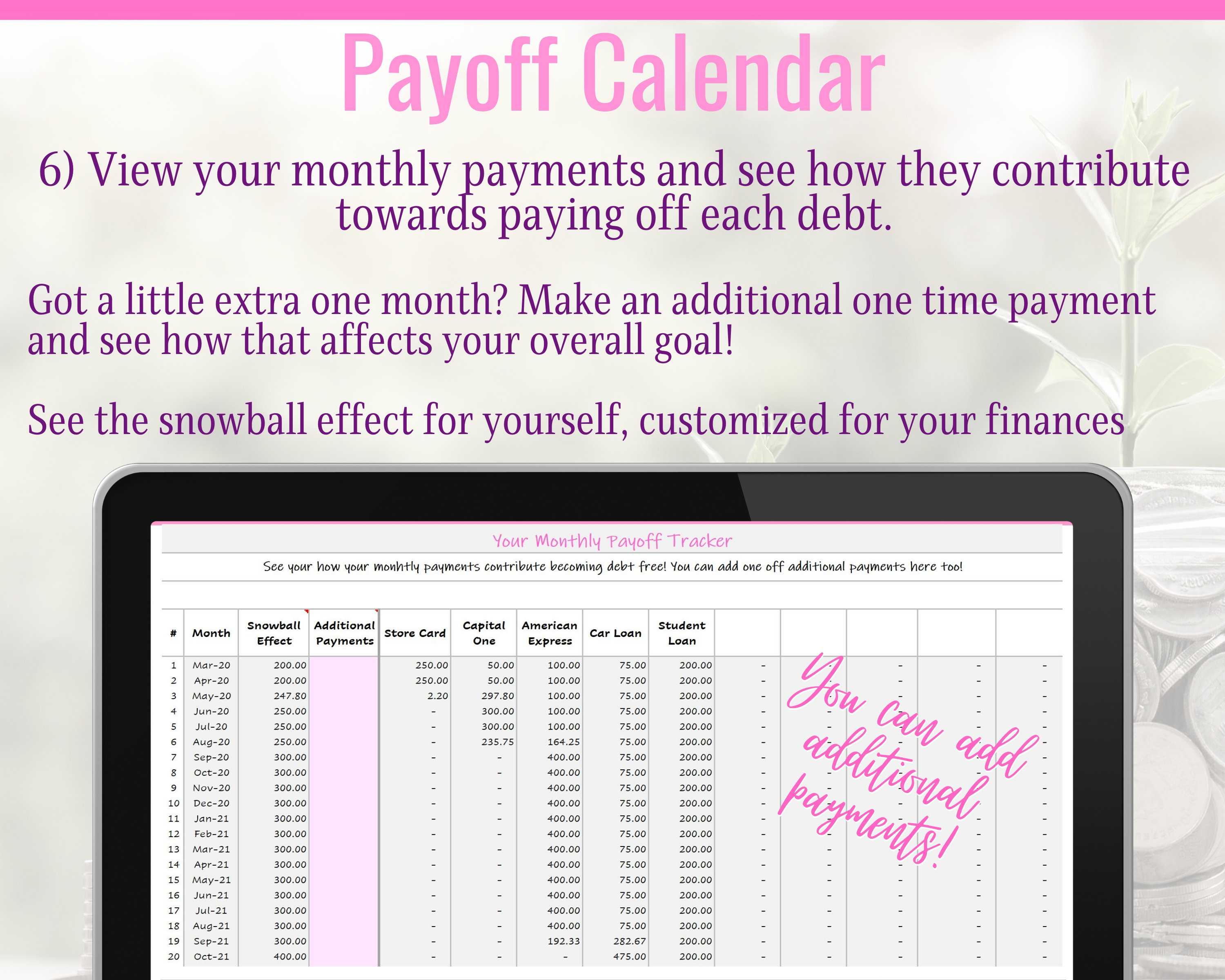 Dave Ramsey Debt Snowball Calculator 20 Debts Excel Budget Etsy Canada
