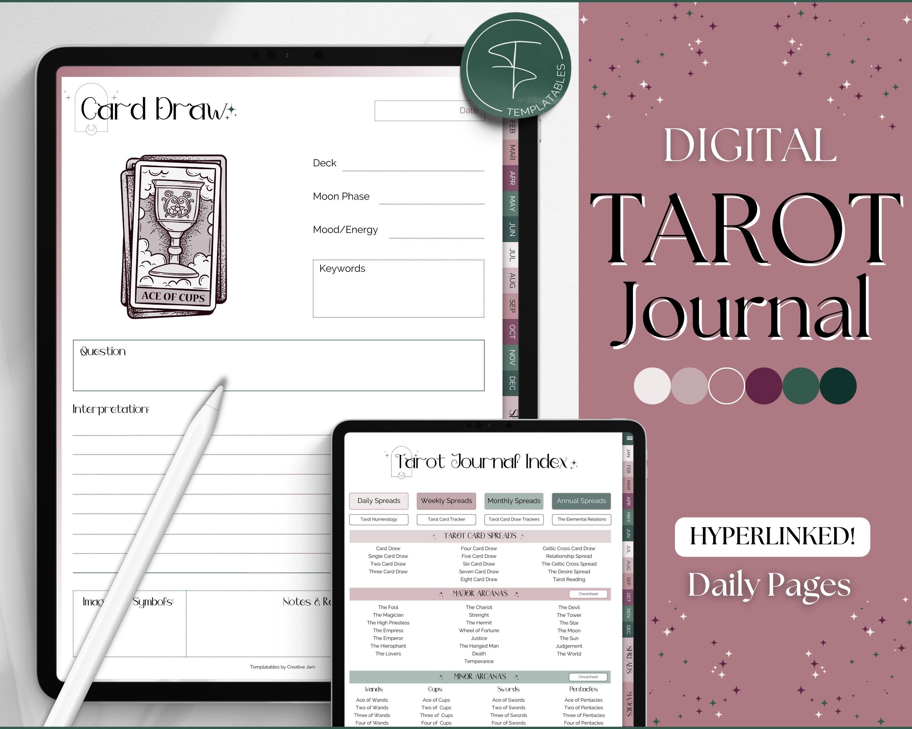 Tarot Journal,Tarot Planner Graphic by Preline Planner · Creative