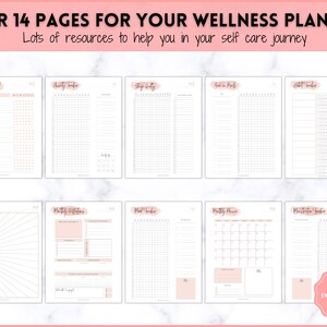Self Care Planner & Wellness Journal BUNDLE Printable - Etsy