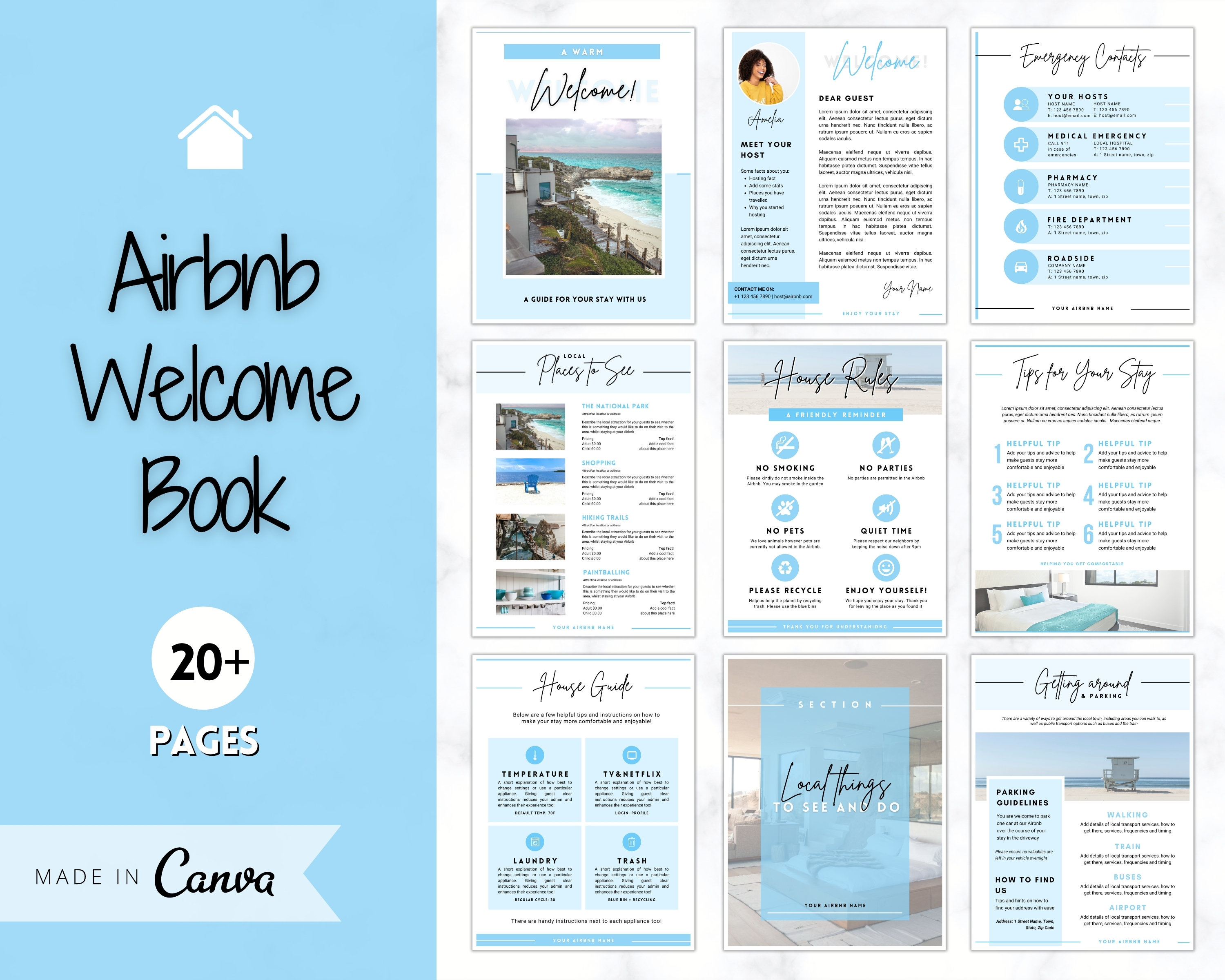  Airbnb Canva Template 
