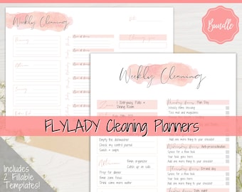 FLYLADY Cleaning Planner Bundle! Daily Routine, Control Journal, Fly Lady Zones, Cleaning Checklist, Cleaning Schedule, Weekly House Chores