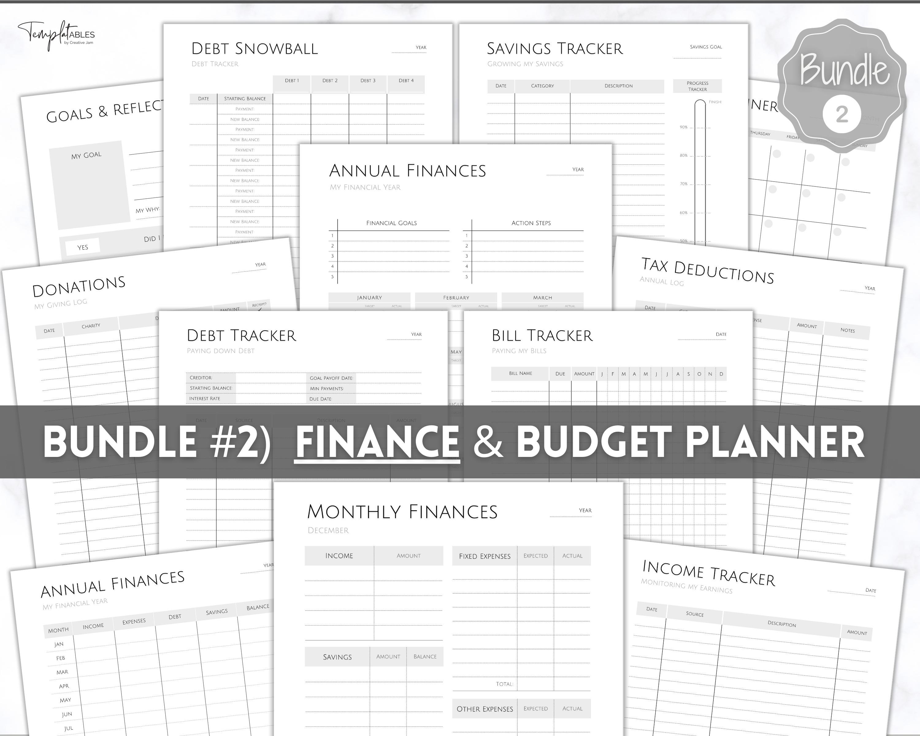 Ultimate PLANNER BUNDLE Printable Goal Planner Finances Etsy UK Ultimate PLANNER BUNDLE Printable Goal Planner Finances Etsy UK