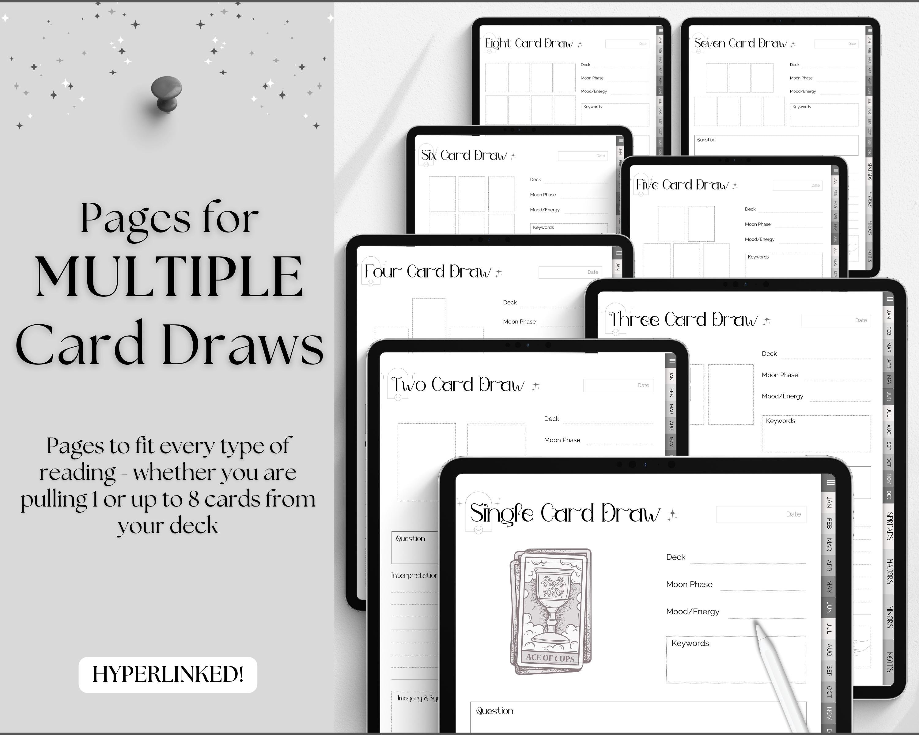 Tarot Journal: Tarot Tracker and Notebook for Writing & Reading Cards from  Deck, Ideal Gift for Modern Witch, Tarot Planner by AriaCo Publishing