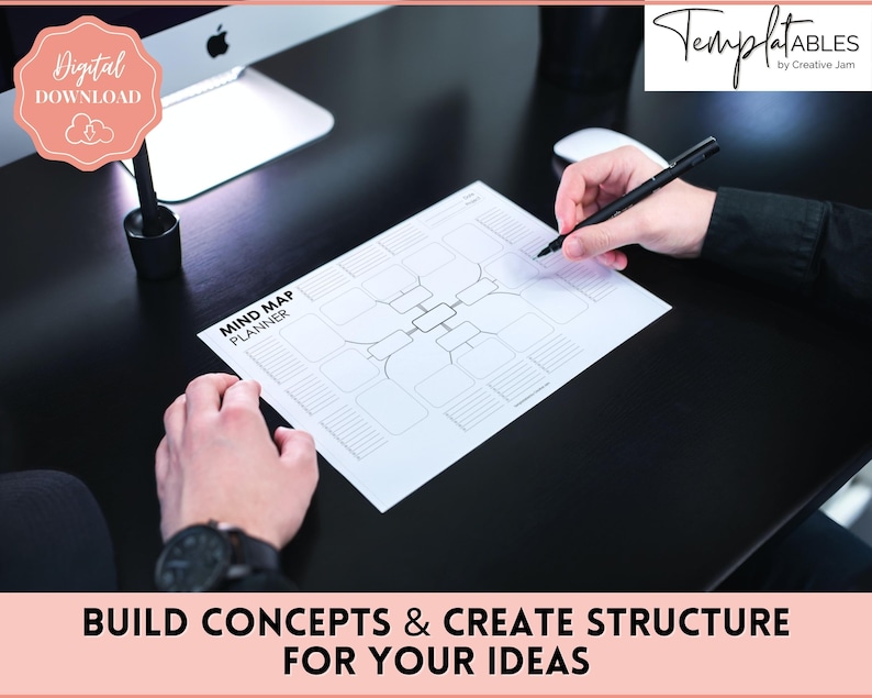 mind-map-template-printable-mind-map-planner-study-guide-etsy-uk