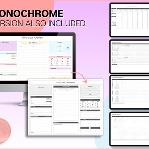 EDITABLE ADHD Digital Planner, Daily Planner Spreadsheet, Neurodivergent, Brain Dump, To Do List, Cleaning, Symptom Tracker, Google Sheets image 9