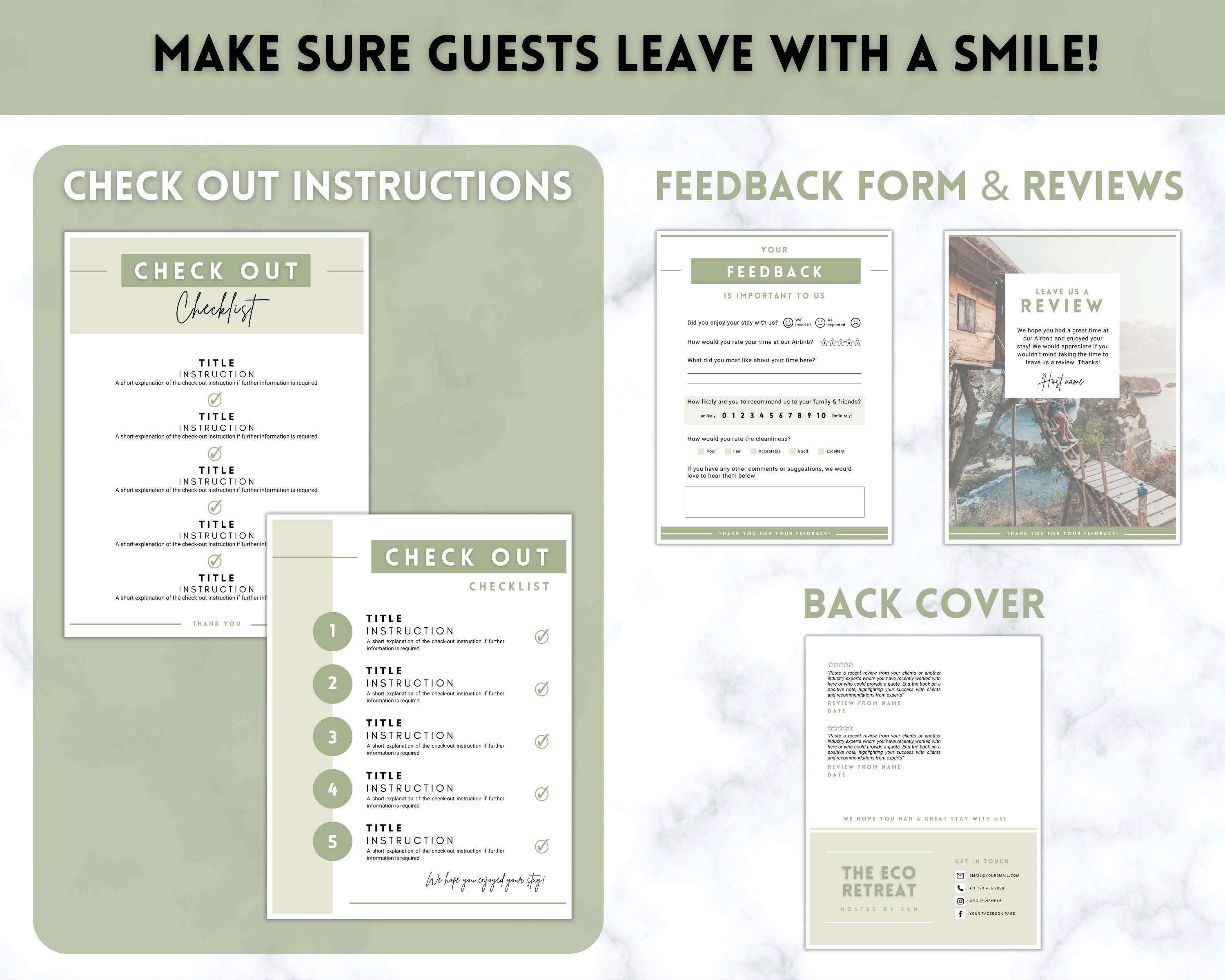 airbnb welcome binder