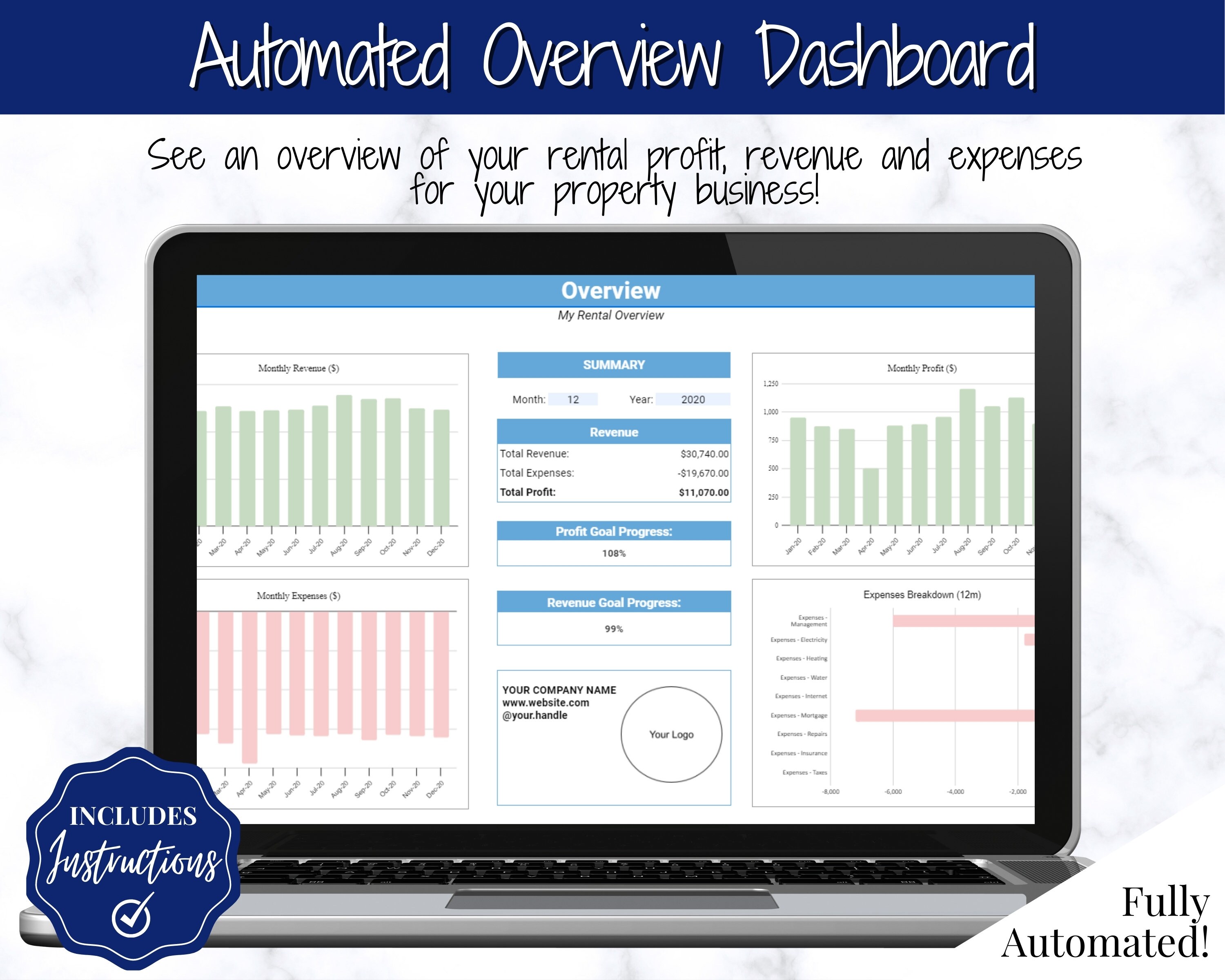 AIRBNB Spreadsheet Business Tracker Rental Vacation Property Etsy UK