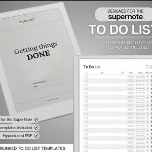 Digital To Do List, Supernote Template, Digital Task List, Brain Dump Template, Supernote Planner, a5x a6x, Template for Supernote