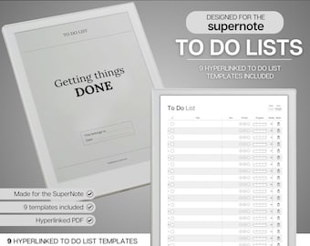 Digital To Do List, Supernote Template, Digital Task List, Brain Dump Template, Supernote Planner, a5x a6x, Template for Supernote