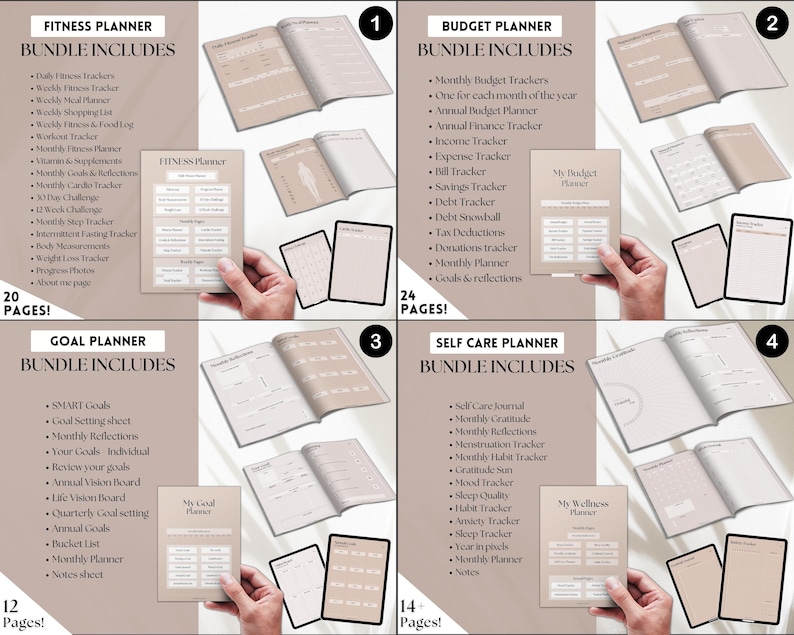 Ultimate PLANNER BUNDLE! Printable Goal Planner, Finances & Budget ...