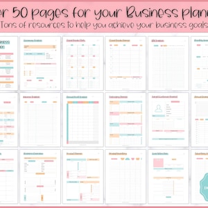 Business Planner Printable BUNDLE, Small Business Planner, Side Hustle, Business Trackers, Social Media, Finances, Content, Order, Etsy Shop image 2