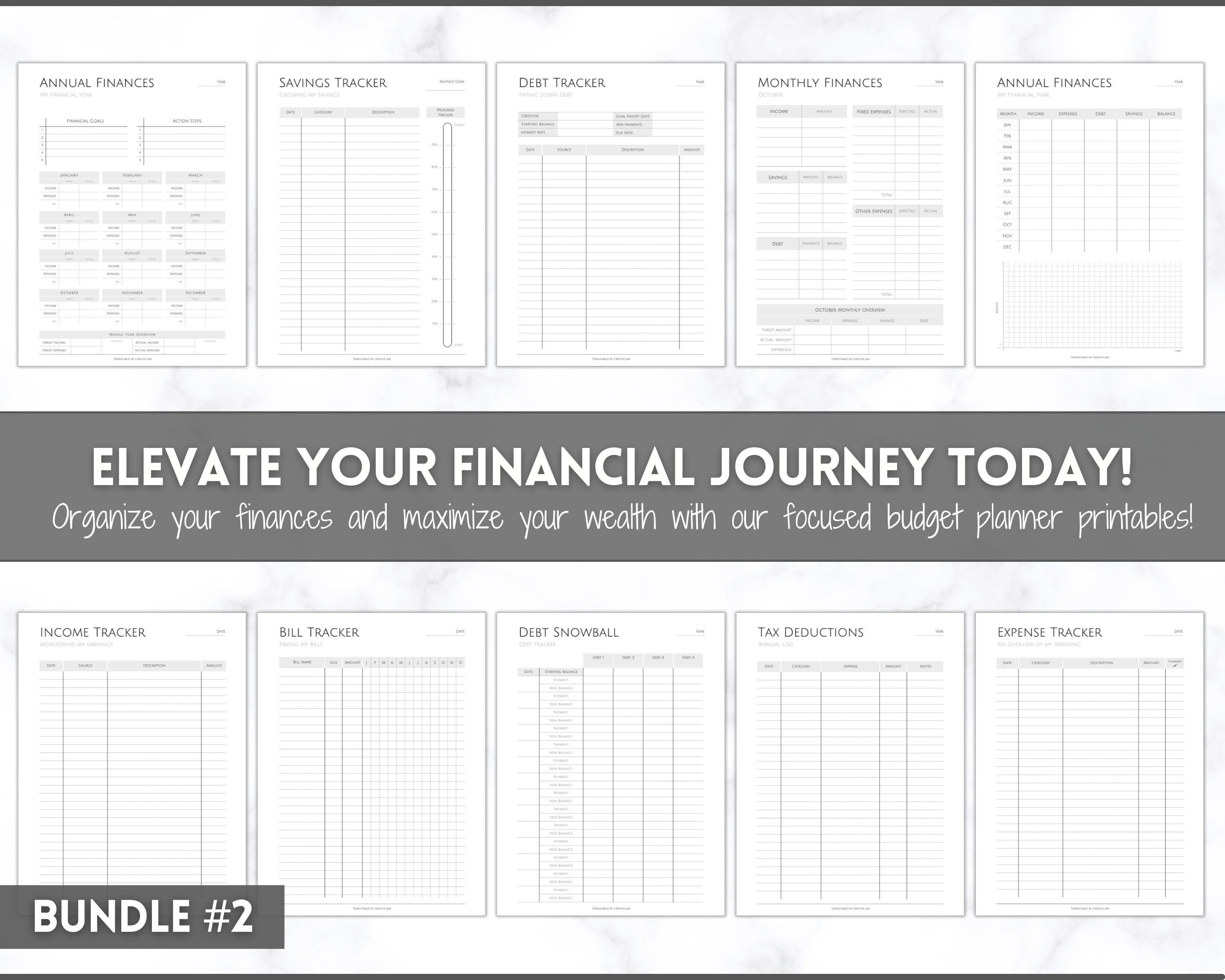 Ultimate PLANNER BUNDLE! Printable Goal Planner, Finances & Budget ...