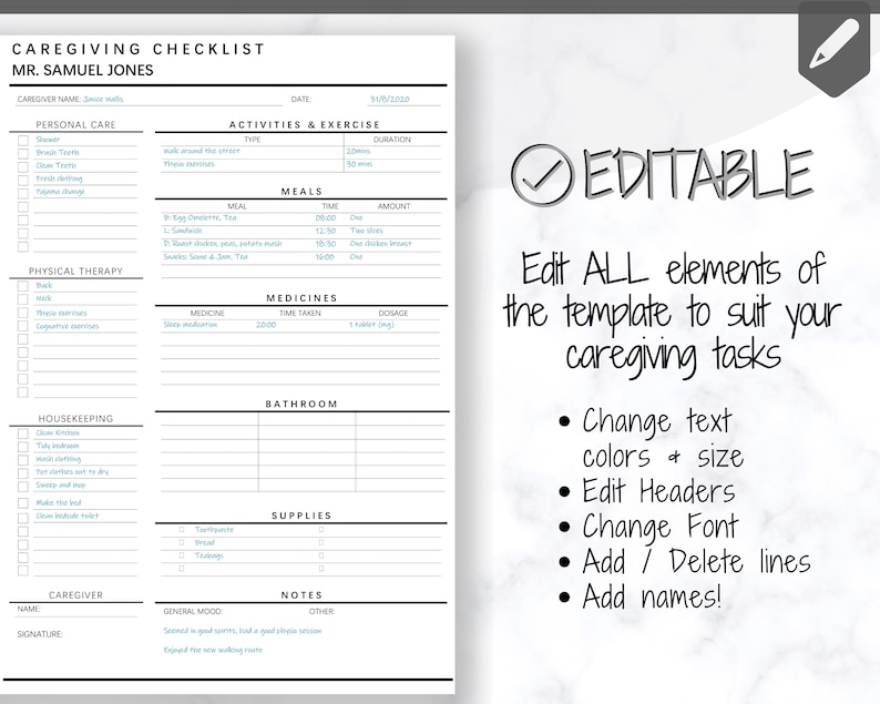 Daily Care Plan For Elderly Template Daily Care Plan For Elderly Template