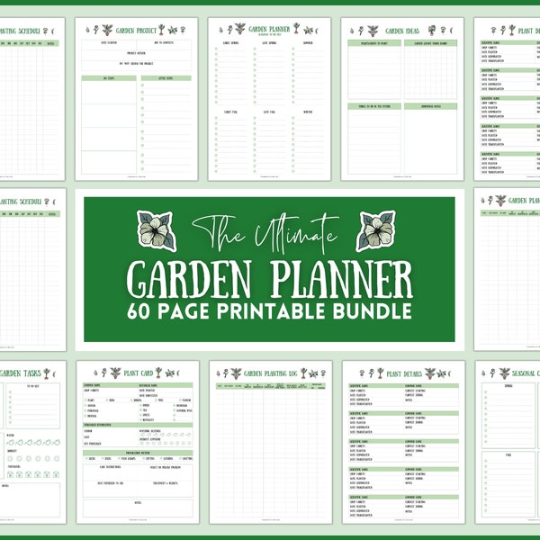 Garden Planner, Plant Journal, Gardening Planner for 2024, Planting Calendar, Plant Care, Seed Starting, Herb, Garden Book, Plant Notes