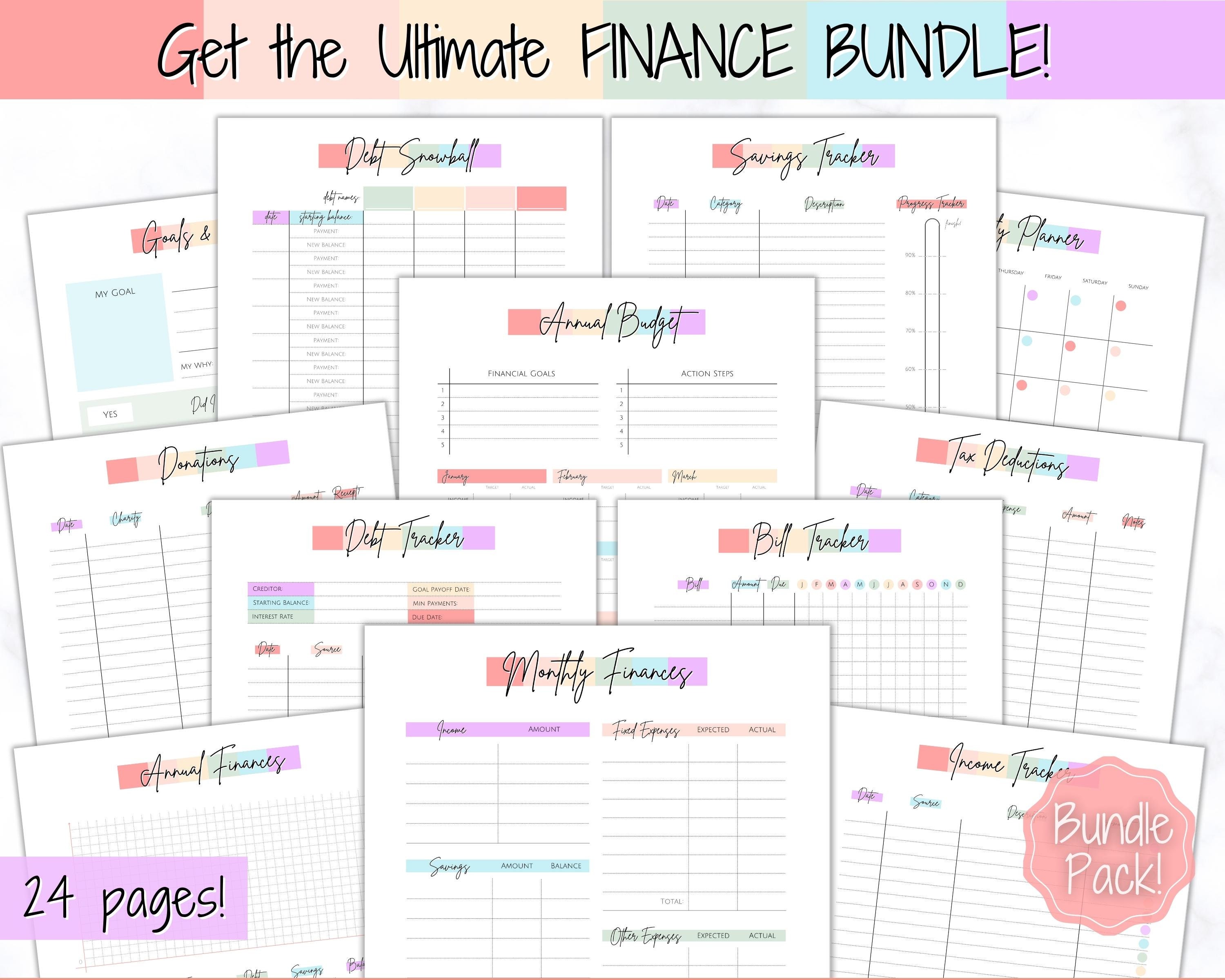 Budget Planner Printable Bundle From Clutter Keeper