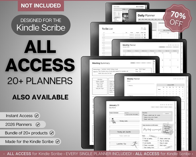 Kindle Scribe Vorlagen, Digitales Dankbarkeitsjournal, Tägliches Mindfulness Journal, Digitaler Planer, Wellness, Reflections, 366 Tage Molkerei, 2024 Bild 8