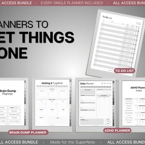 Supernote | ALL ACCESS template pack | 2026 Daily Planner, Digital To Do List, Meeting Minutes, Journal & Notebook, Calendar, a5x, a6x image 7