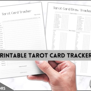 月間タロットカードトラッカー、タロットリーディング、タロットカードの学習、タロットスプレッド、初心者タロットプランナー、タロットワークブック、グリモア、チートシート