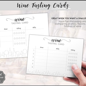 Wine Tasting Kit Complete Guide to Blind Wine Tasting. Placemats, Tasting Cards, Sign, Sheet, Menu, Game. Great for Wine nights & parties image 6