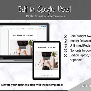 Buy Small Business Plan Template, GOOGLE DOCS Business Planner Proposal ...