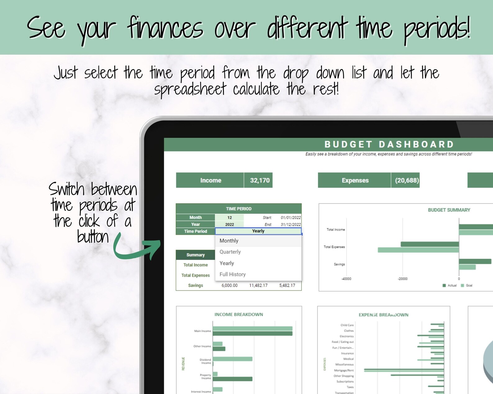 Google Sheets Budget Planner Budget Spreadsheet Easy Monthly | Etsy