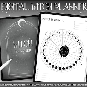 2024 Witch Planner, Digital Witchy Planner, Witch Journal, Moon Calendar, Tarot Journal, Spell Book, Grimoire, Witchcraft, GoodNotes iPad