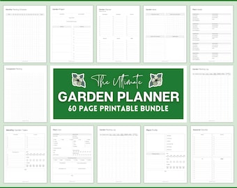 Gardening Planner, Plant Journal, Garden Planner 2024, Planting Calendar, Plant Care, Seed Starting, Herb, Garden Book, Plant Notes