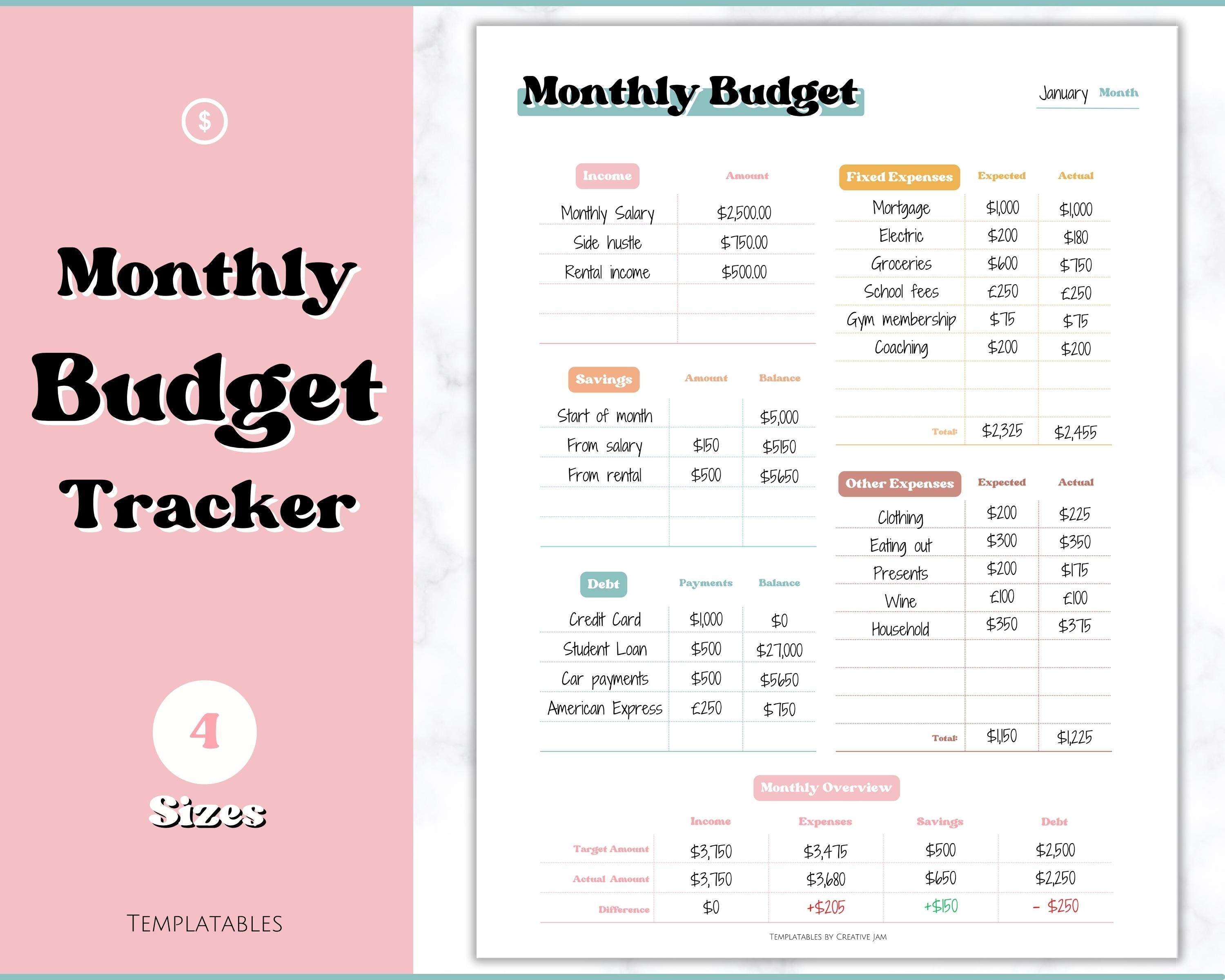 Planificateur de budget – Organiseur mensuel financier avec carnet de suivi  des dépenses pour gérer efficacement votre argent, planificateur financier  non daté, livre de compte, A5, brindilles : : Fournitures de bureau