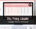 Etsy Pricing Calculator, Profit Spreadsheet for Small Business & Etsy Sellers, Excel and Google Sheets, Fees Strategy, Sell on Etsy Store 