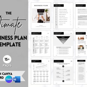 Business Proposal Template, Small Business Planner, Start Up Workbook, Business Plan Analysis, Canva, Word, Side Hustle, EDITABLE Plan