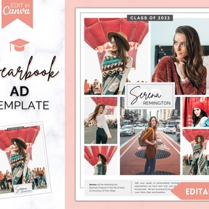 Modèle d'annuaire, publicité pour l'obtention du diplôme senior et secondaire, faire-part de fin d'études, annuaire scolaire, page complète, carte photo, publicité pour l'annuaire, hommage 2024