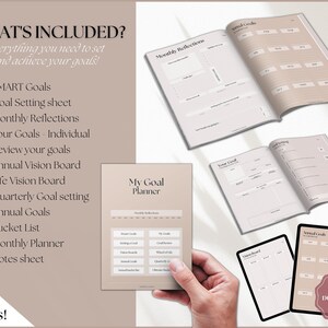 Goal Planner BUNDLE, 2024 Goals Tracker, SMART Goal Setting Kit, New ...