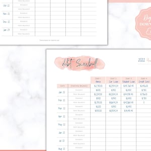 DEBT PAYOFF TRACKER, Debt Snowball, Debt Tracker Printable, Dave Ramsey, Debt Zahlungen, Finanzplaner, Haushaltsplaner, schuldenfreier Fortschritt, Bild 7