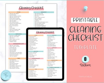 Master Cleaning Checklist Printable, Cleaning Planner, Cleaning Schedule, Weekly House Chores, Adhd Clean Home, Deep Cleaning, Household