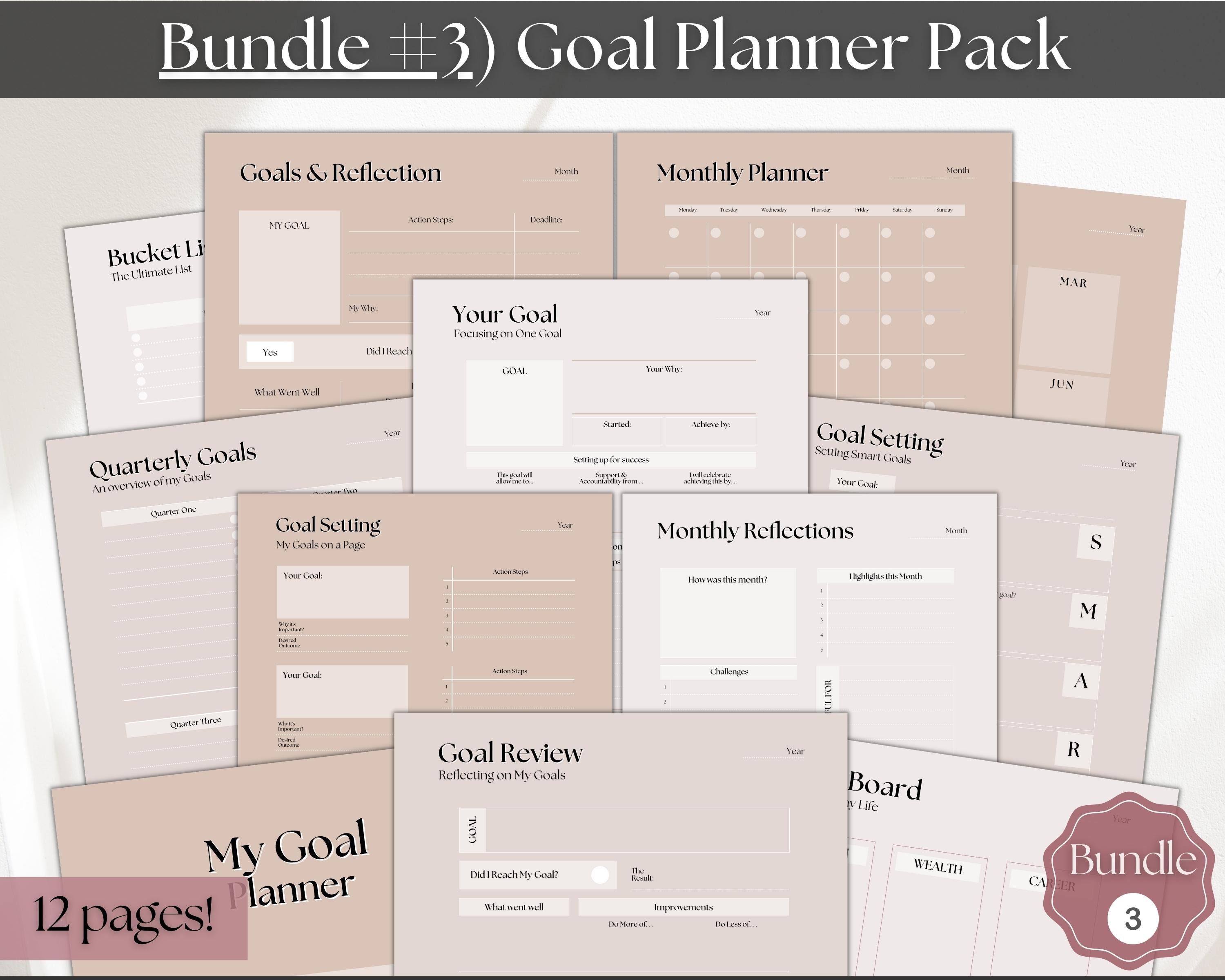 Ultimate PLANNER BUNDLE! Printable Goal Planner, Finances & Budget ...