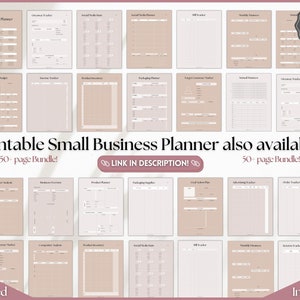 Digital Small Business Planner, Undated Trackers, Social Media, Finances, GoodNotes Digital Journal, Monthly, Weekly, Side Hustle, iPad image 9