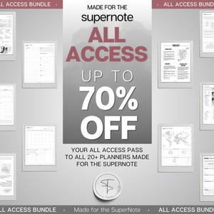 Supernote | ALL ACCESS template pack | 2026 Daily Planner, Digital To Do List, Meeting Minutes, Journal & Notebook, Calendar, a5x, a6x image 10