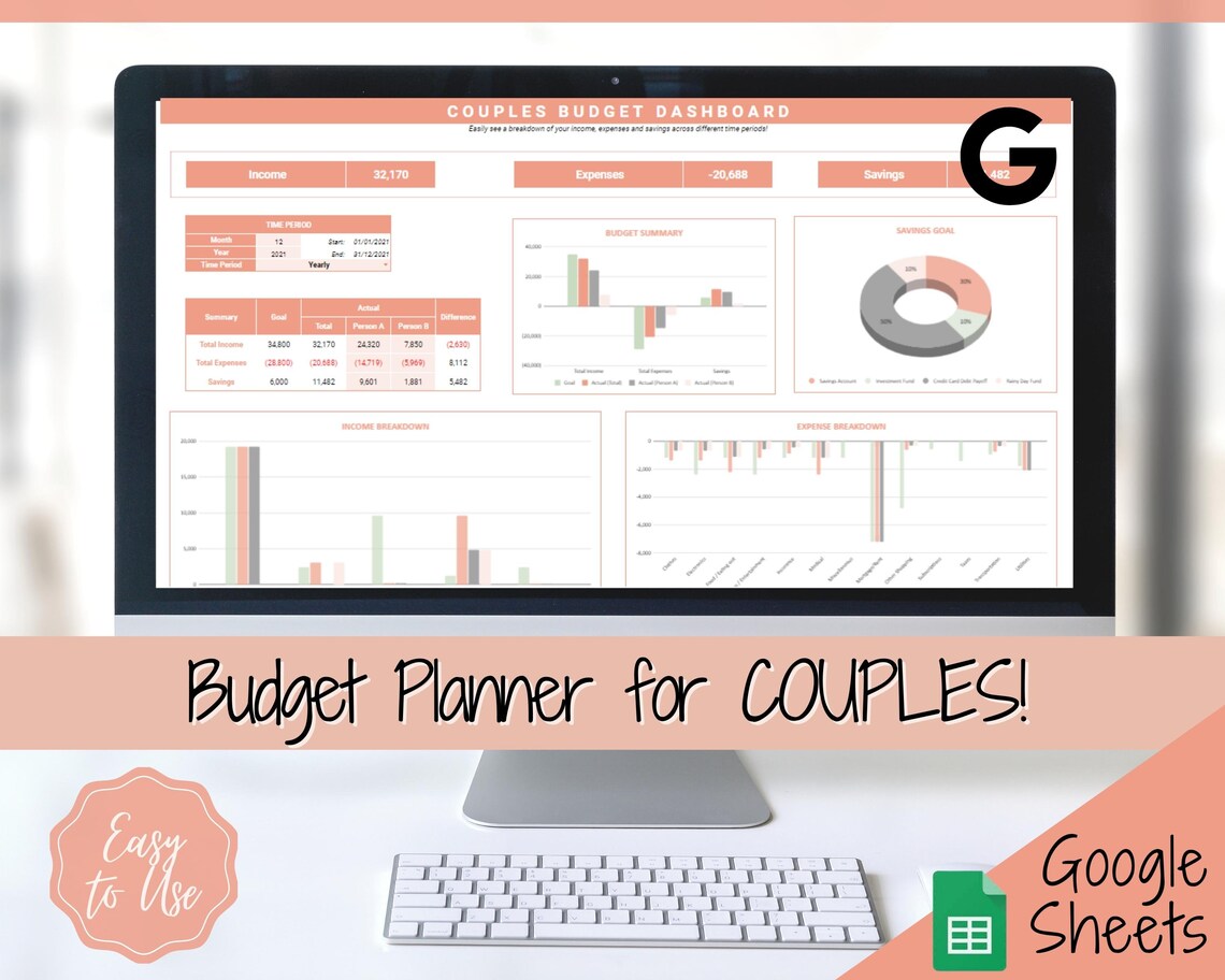 COUPLES Budget Planner Google Sheets Budget Spreadsheet Etsy COUPLES Budget Planner Google Sheets Budget Spreadsheet Etsy