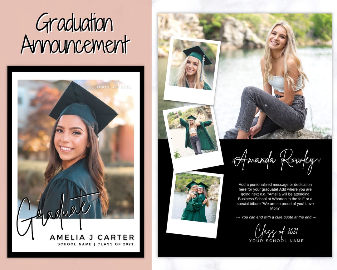senior grad card templates Big Dreams Graduate Why buy individually Senior Announcement Card, Graduation Card,