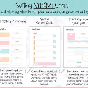 Goal Planner BUNDLE, 2024 Goals Tracker, SMART Goal Setting Kit, New ...