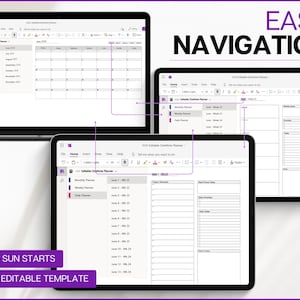 2026 Onenote Digital Planner, EDITABLE Onenote Template, Daily, Weekly ...