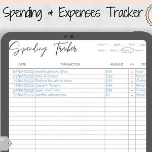 Spending & No Spend Tracker, Printable Budget Planner Insert, Budget Template, Expense + Savings Tracker, Payday Cash Envelopes, Financial