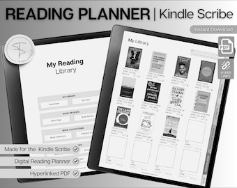 Digital Reading Journal, Kindle Scribe Templates, Digital Reading Planner, Digital Book Journal, Reading Log, Book Tracker, Book Review