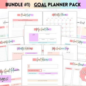 Ultimate PLANNER BUNDLE! Printable Goal Planner, Finances & Budget ...