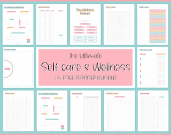Self Care Checklist, Self-Care Planner, Selfcare Journal Tracker, Wellness Planner Printable, Daily Wellbeing, Mindfulness Mental Health Kit