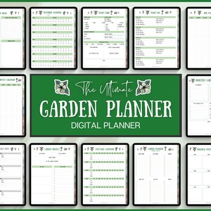 Digital Gardening Planner, Plant Journal, Garden Planner 2024, Planting Calendar, Plant Care, Seed Starting, Herb Notes, GoodNotes, iPad