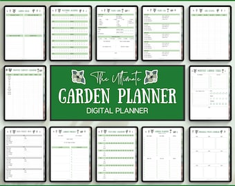 Digital Garden Planner, Plant Journal, Gardening Planner 2024, Planting Calendar, Plant Care, Seed Starting, Herb Notes, GoodNotes, iPad