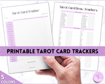 Maandelijkse Tarot Card Tracker, Tarot Readings, Leer tarotkaart, Tarot Spreads, Beginner Tarot Planner, Tarot werkboek, Grimoire, Cheat Sheets