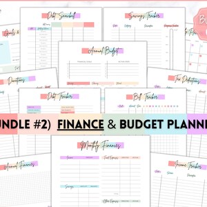 Ultimate PLANNER BUNDLE! Printable Goal Planner, Finances & Budget ...